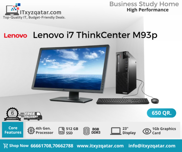 Lenovo ThinkCentre i7 M93q Desktop Pc