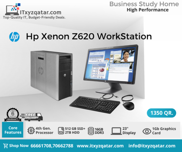 Hp Xenon Dual Processor Z620 WorkStation PC