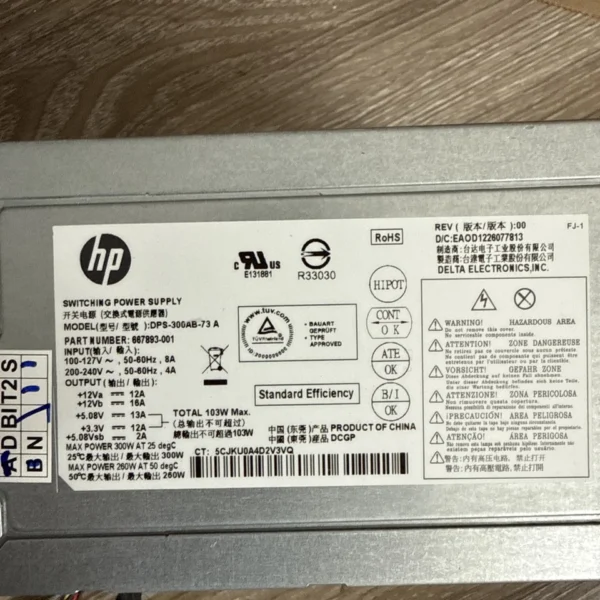 HP 300W power supply for Hp, Pavilion P6 P7 500 715185-001 DPS-300AB - Image 3